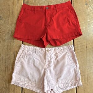 Bundle of 2 Classic Cotton Shorts Red & Pink